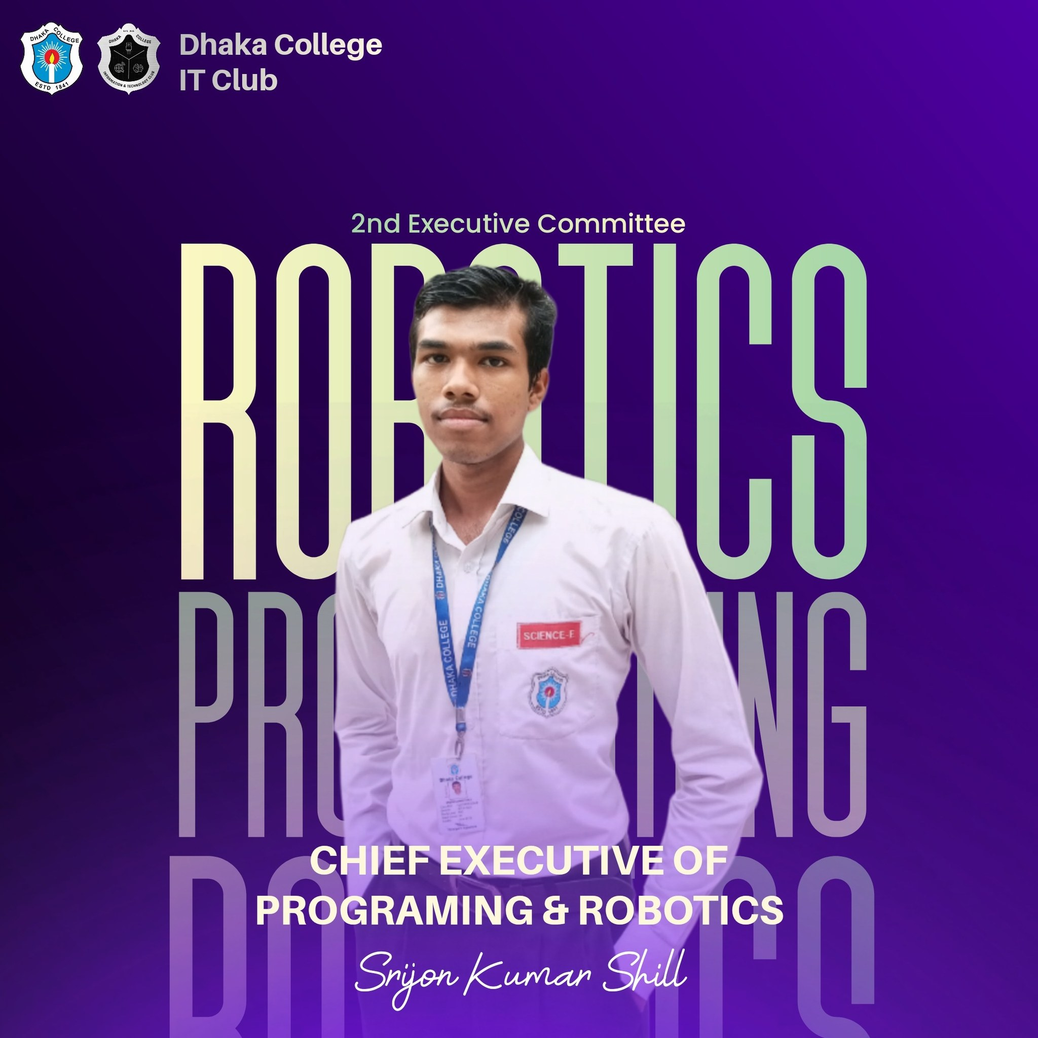 Srijon Kumar Shill - Chief Executive of Programming & Robotics