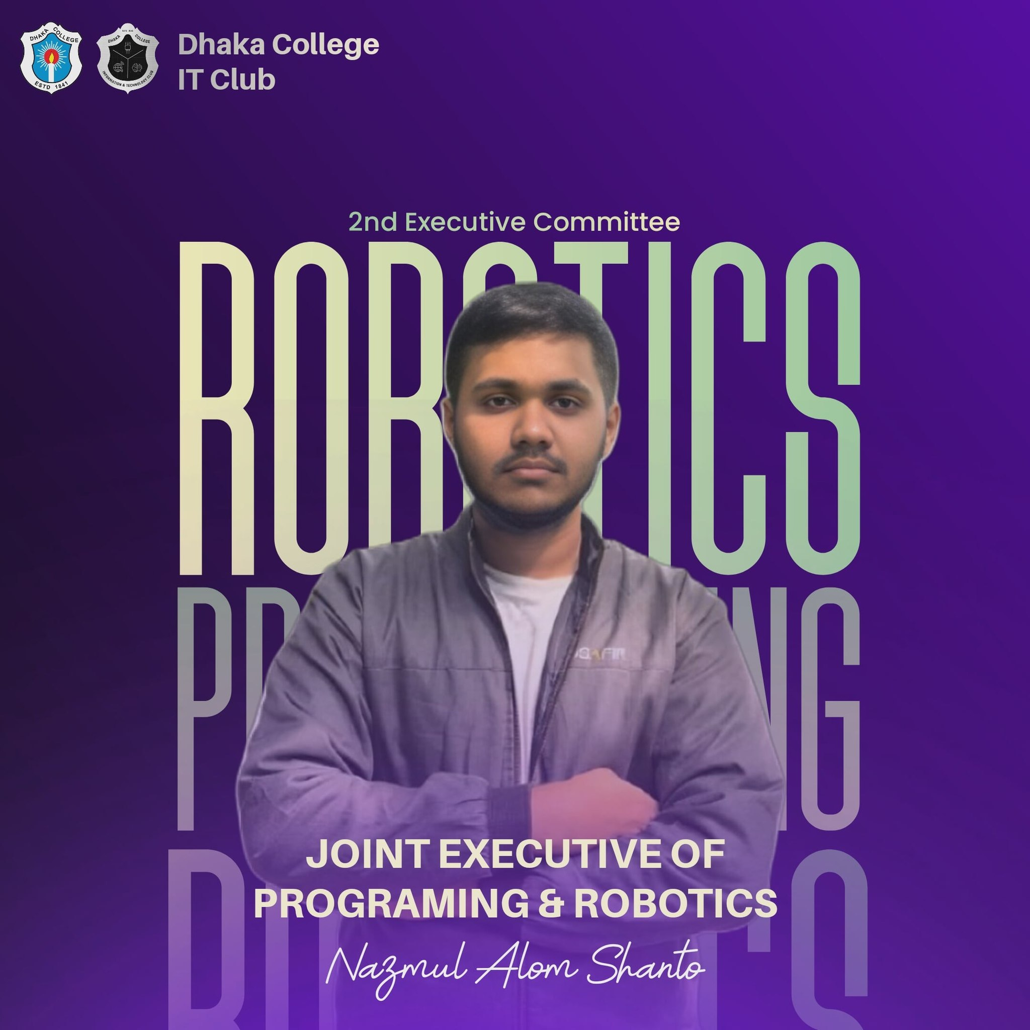 Nazmul Alom Shanto - Joint Executive of Programming & Robotics
