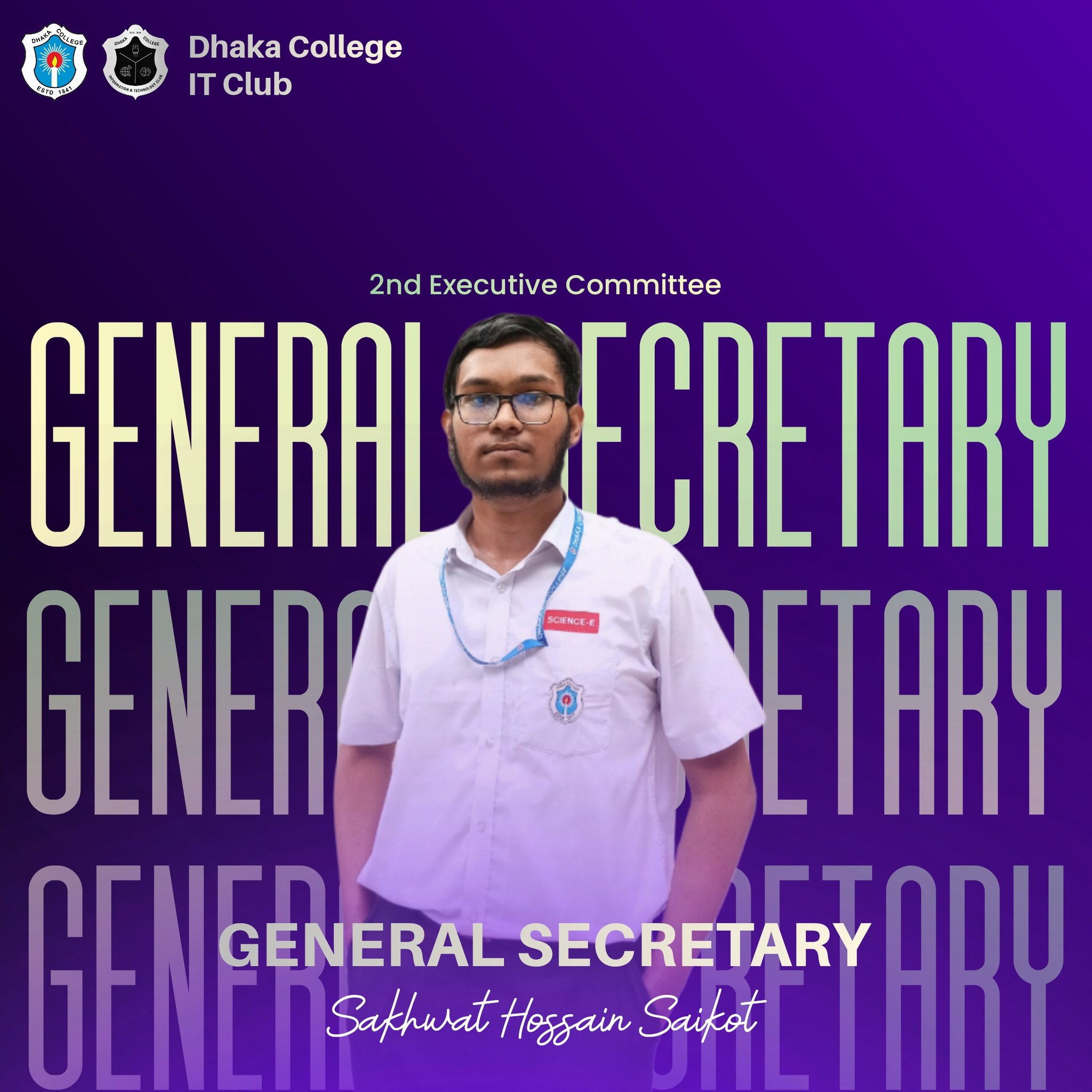 Sakhwat Hossain Saikot - General Secretary